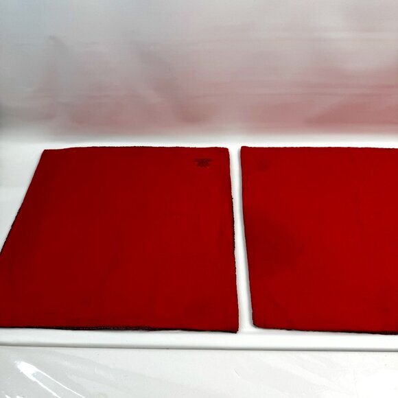 Christmas Glass Beaded Chargers 3 Red 3 Green Square 14x14" by RLK Leila's READ - Picture 4 of 13